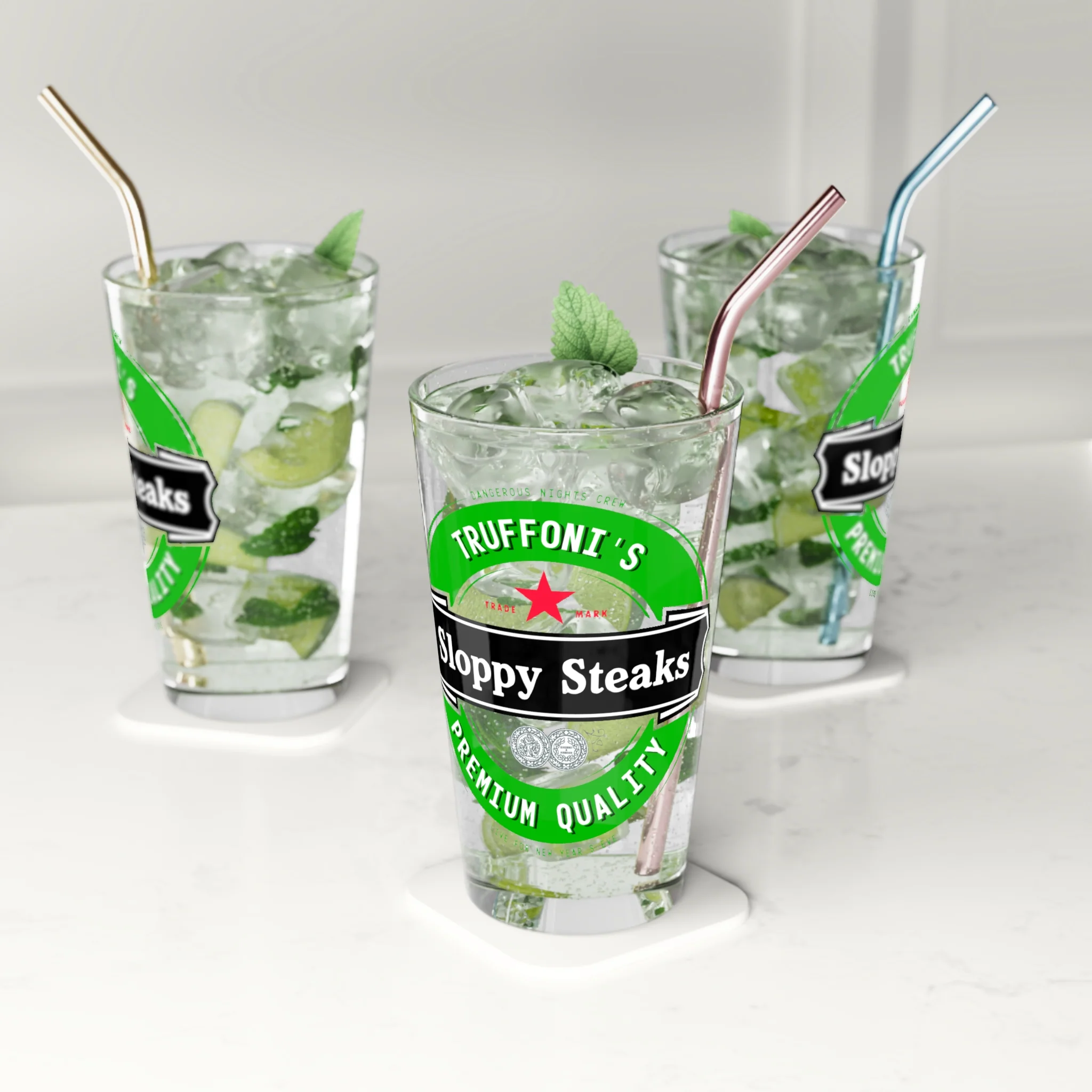 Truffoni's Sloppy Steaks Pint Glass - Image 3